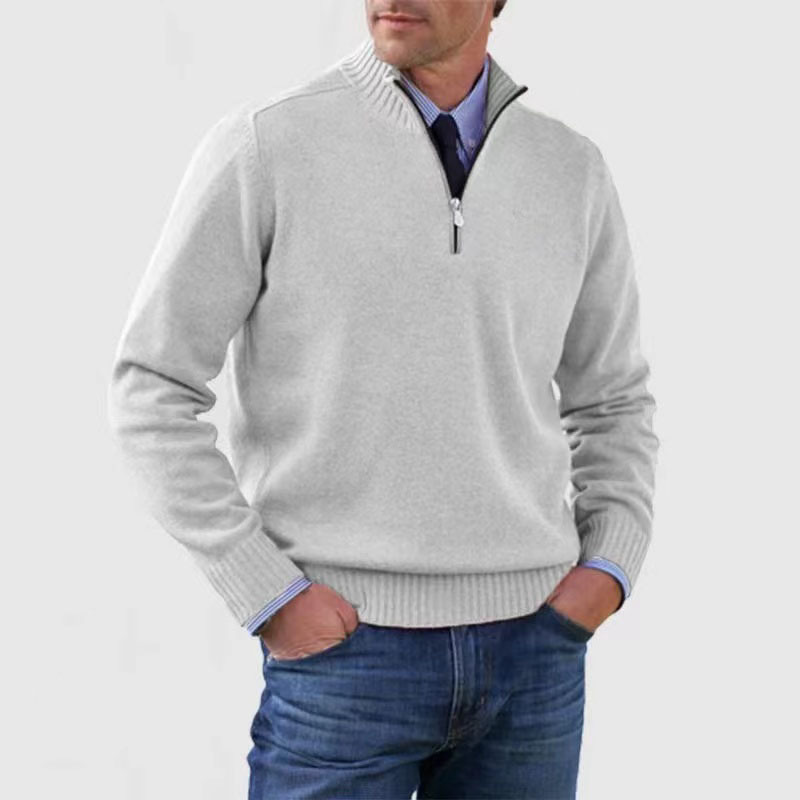 Fashionable Men's Half-Zip Jumper - image 5 of 14