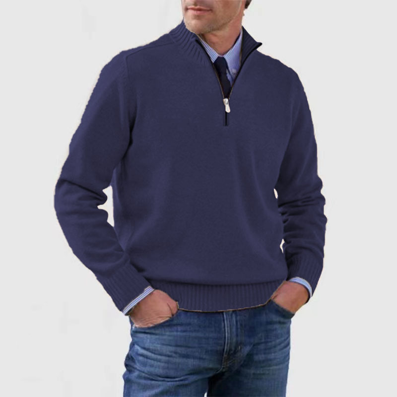 Fashionable Men's Half-Zip Jumper - image 6 of 14