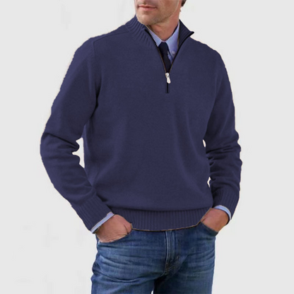 Fashionable Men's Half-Zip Jumper - image 6 of 14