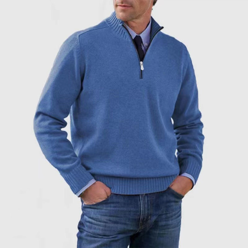Fashionable Men's Half-Zip Jumper - image 7 of 14