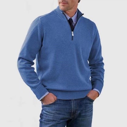 Fashionable Men's Half-Zip Jumper - image 7 of 14