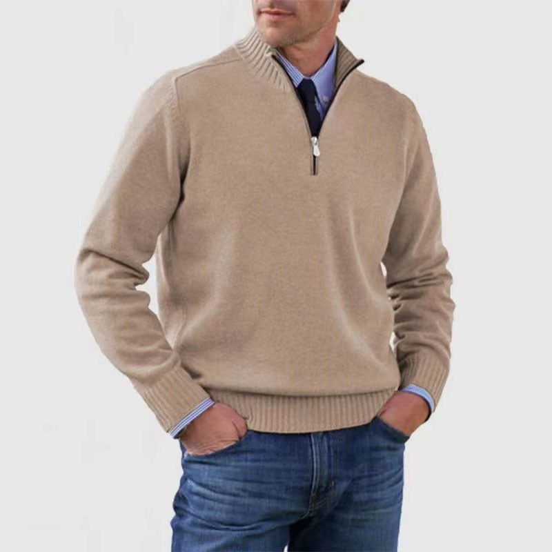 Fashionable Men's Half-Zip Jumper - image 8 of 14