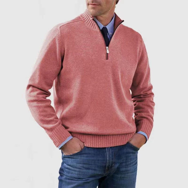 Fashionable Men's Half-Zip Jumper - image 9 of 14