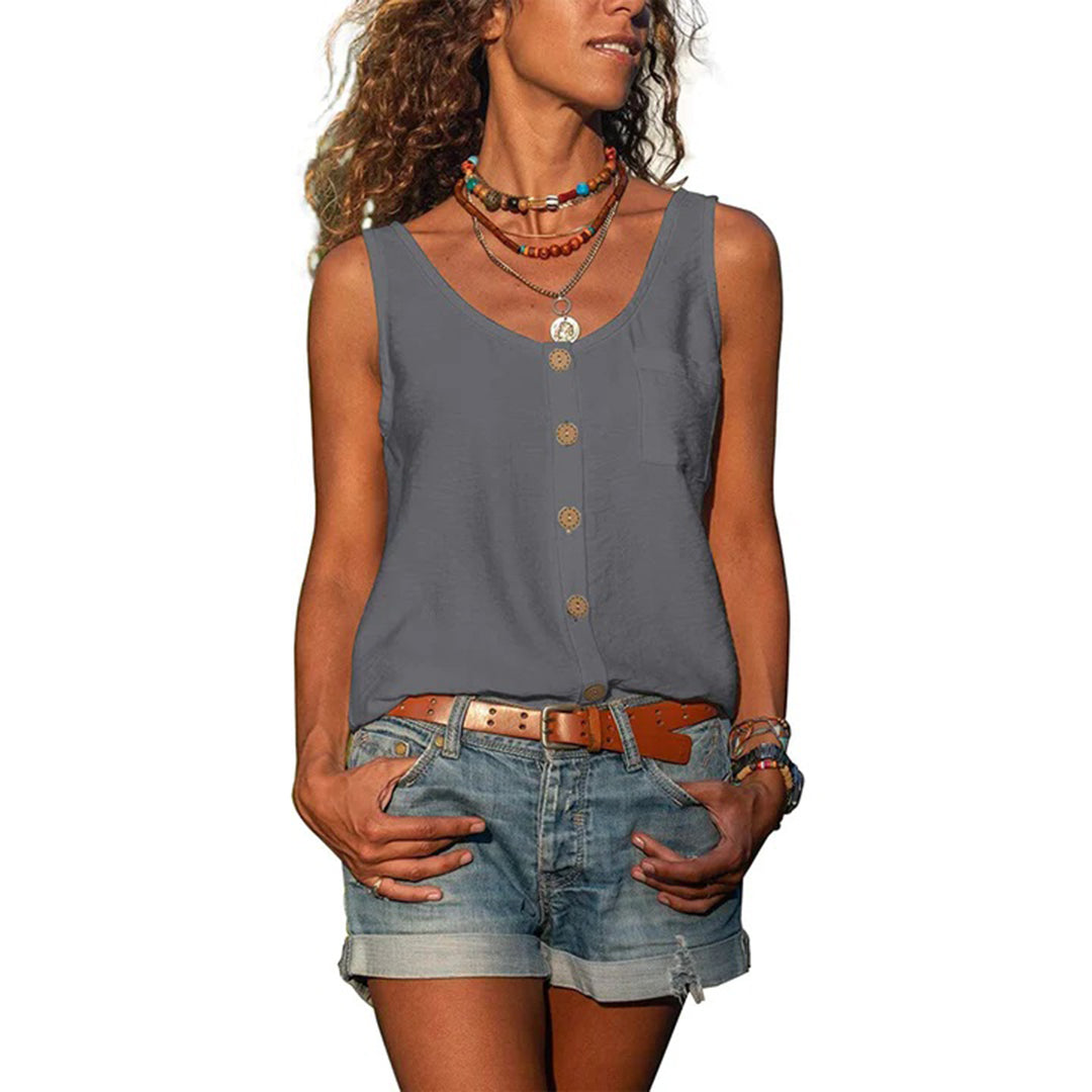Summer Casual Sleeveless Top - Comfort - Tops & Shirts ladies