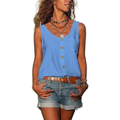 Summer Casual Sleeveless Top - image 2 of 7