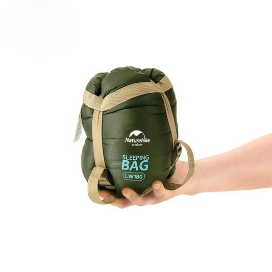 Mubil - Compact Sleeping Bag Green | Lightweight & Warm - Sports and fitness