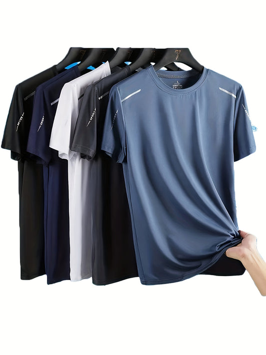 Men's Sports T-Shirts - Quick-Drying & Breathable | 5-Pack - Men's Shirts & Tops