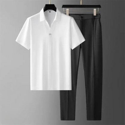Men's Two-Piece Polo & Trouser Set Luxury - image 14 of 14