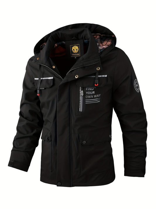 Men's Waterproof Winter Jacket - Ideal for Outdoor Activities - Men's jackets