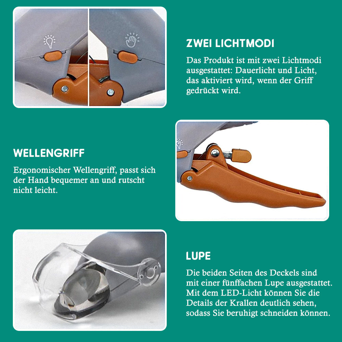 Nail Clipper for Dogs & Cats with LED & Sensor - image 4 of 14