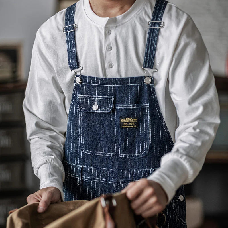 Indigo Denim Overalls - image 10 of 12