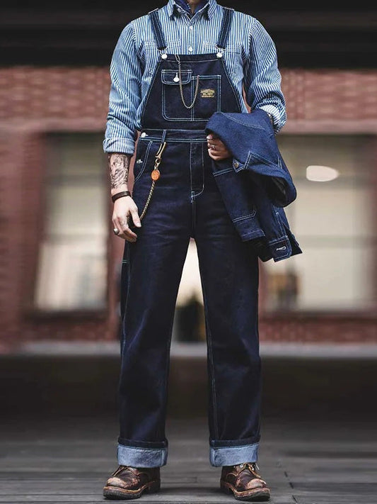 Indigo Denim Overalls | Comfort and Durability for Men - Men’s Overalls and Rompers