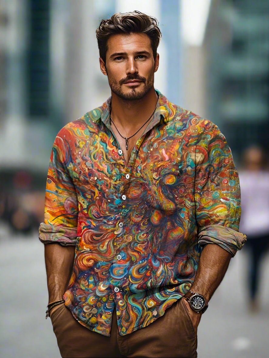 Colourful Men's Shirt - Ideal Summer Wear - Men's Shirts & Tops