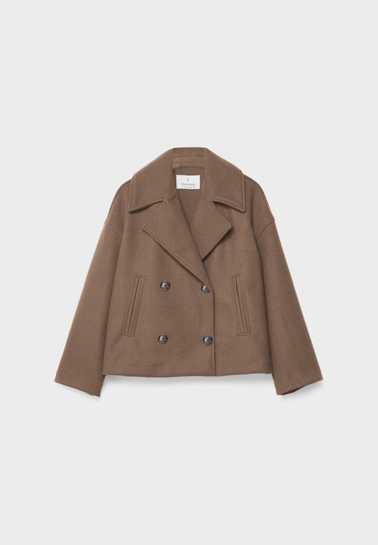 Short Double-Breasted Jacket - Stylish & Functional - Jackets ladies