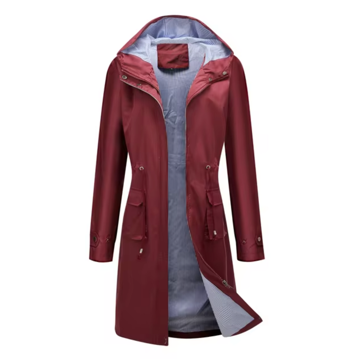 Long Waterproof Women's Coat | With Hood | Outdoor Protection - Jackets ladies