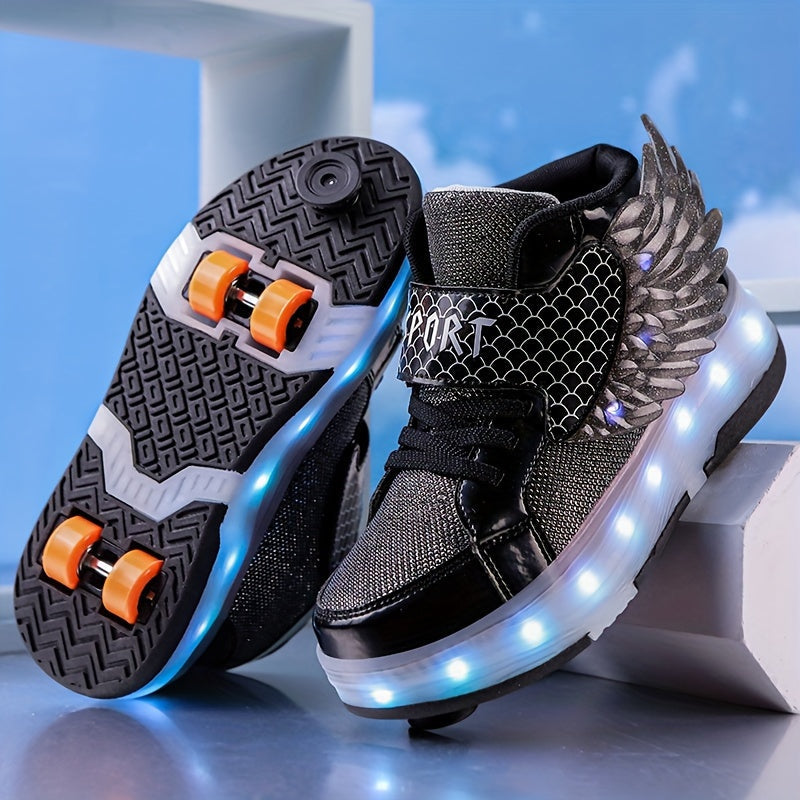 Rechargeable LED Wing Roller Skate Sneakers - image 11 of 15
