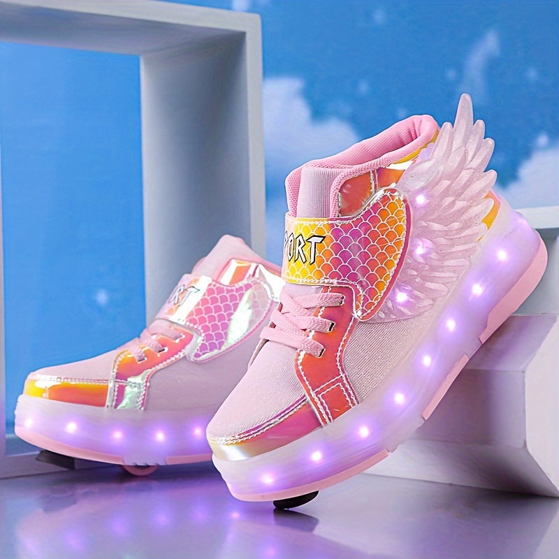 Rechargeable LED Wing Roller Skate Sneakers - image 12 of 15