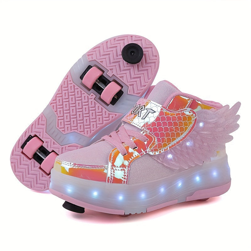Rechargeable LED Wing Roller Skate Sneakers - image 14 of 15