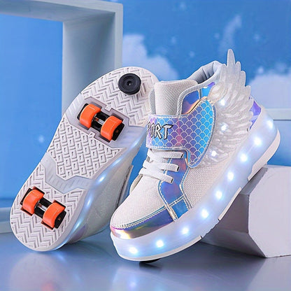 Rechargeable LED Wing Roller Skate Sneakers - image 6 of 15