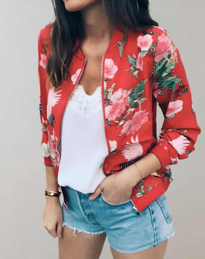 Floral Bomber Jacket - image 6 of 7
