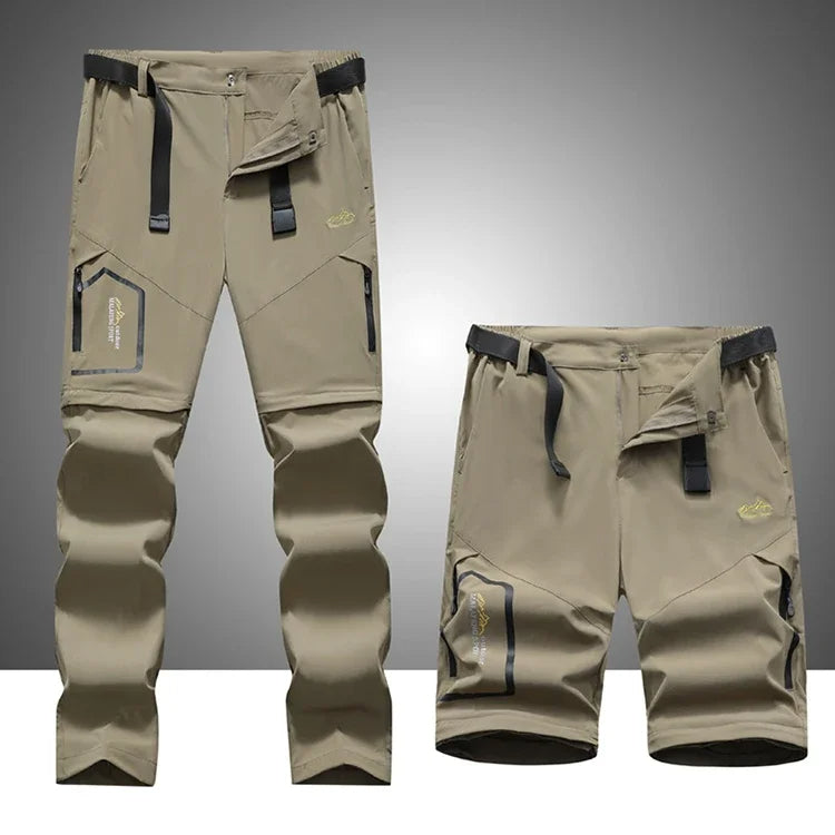 Quick-Drying Men's Outdoor Trousers - Zip-Off Legs - Trousers Men