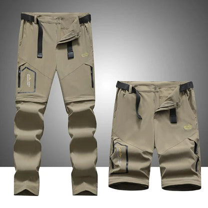 Quick-Drying Men's Outdoor Trousers - Zip-Off Legs - Trousers Men
