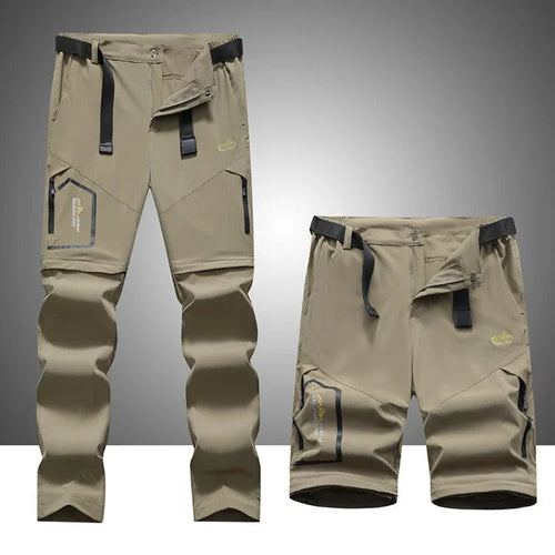 Quick-Drying Men's Outdoor Trousers - Zip-Off Legs - Trousers Men