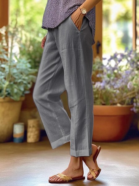 Women's Trousers with Pockets - image 3 of 6