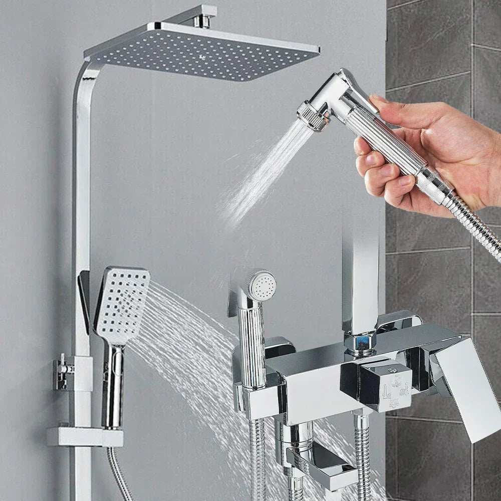 Shower Set - AquaFlow - Luxury Rain Shower - Brass Mixer Tap - Home products