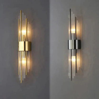 Crystal LED Wall Lamp - Luxury Gold Finish - Wall lamps