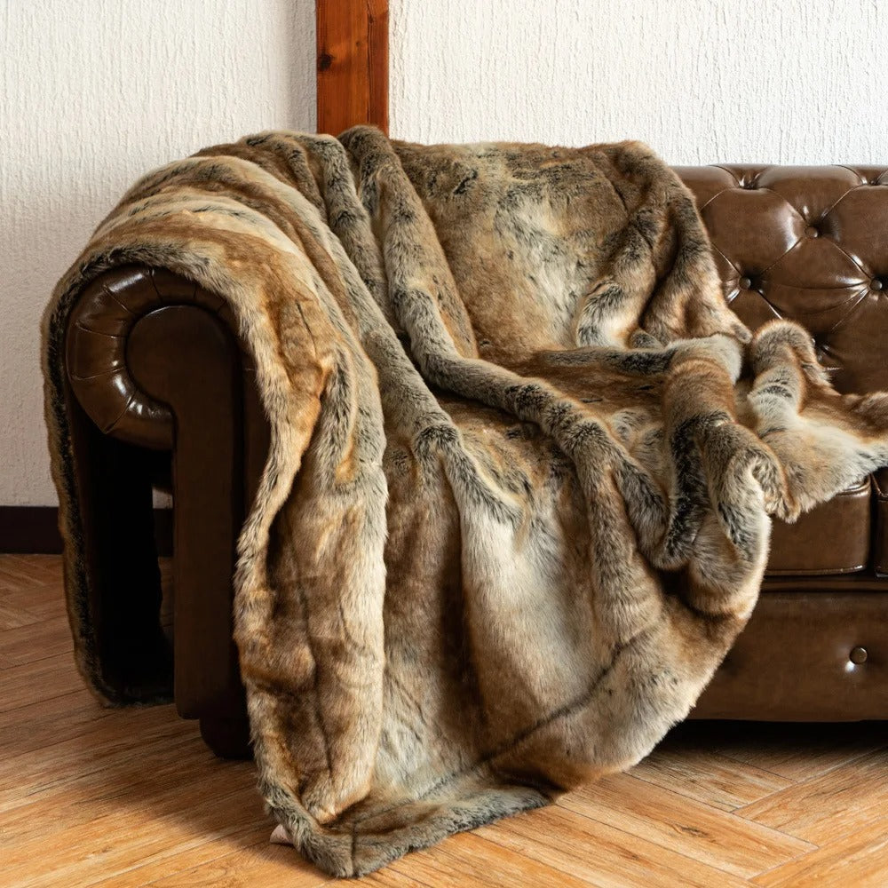 Luxury Faux Fur Blanket - image 4 of 8