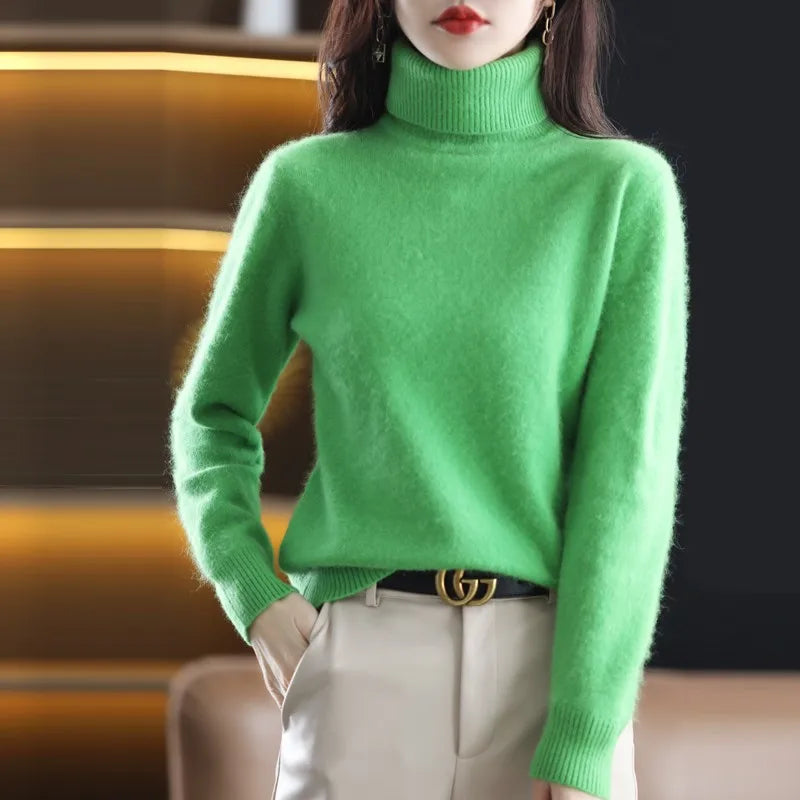 Luxurious Women's Turtleneck | Autumn & Winter Stylish - Women’s Hoodies & Sweaters