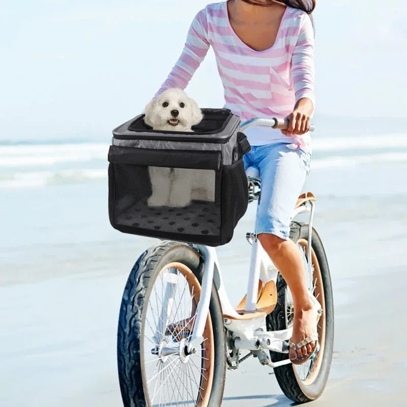 Expandable Bicycle Basket for Pets - Animal care