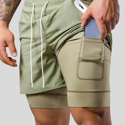 Mauro 2-in-1 Men's Sports Shorts - image 2 of 23