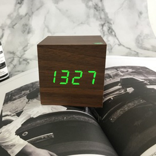 Minimalist Digital LED Alarm Clock with Voice Control - image 10 of 17