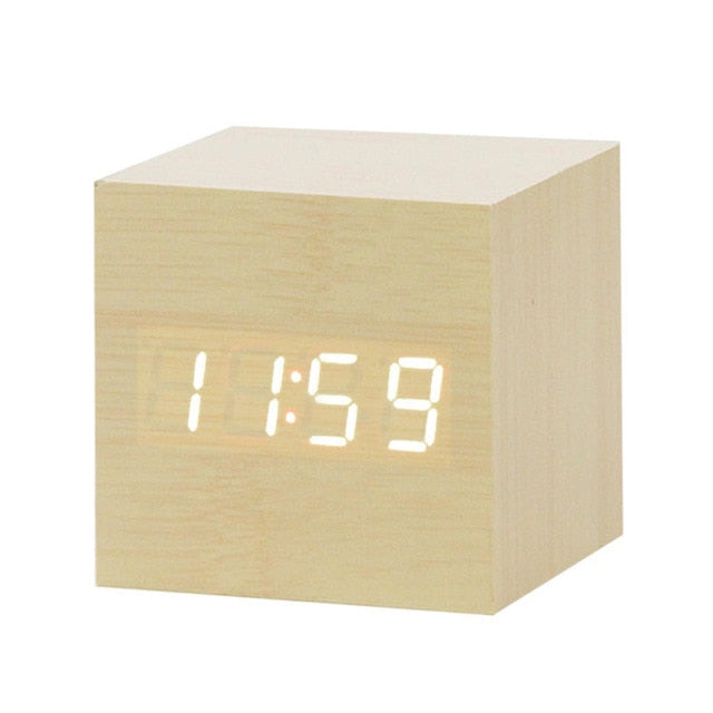 Minimalist Digital LED Alarm Clock with Voice Control - image 4 of 17