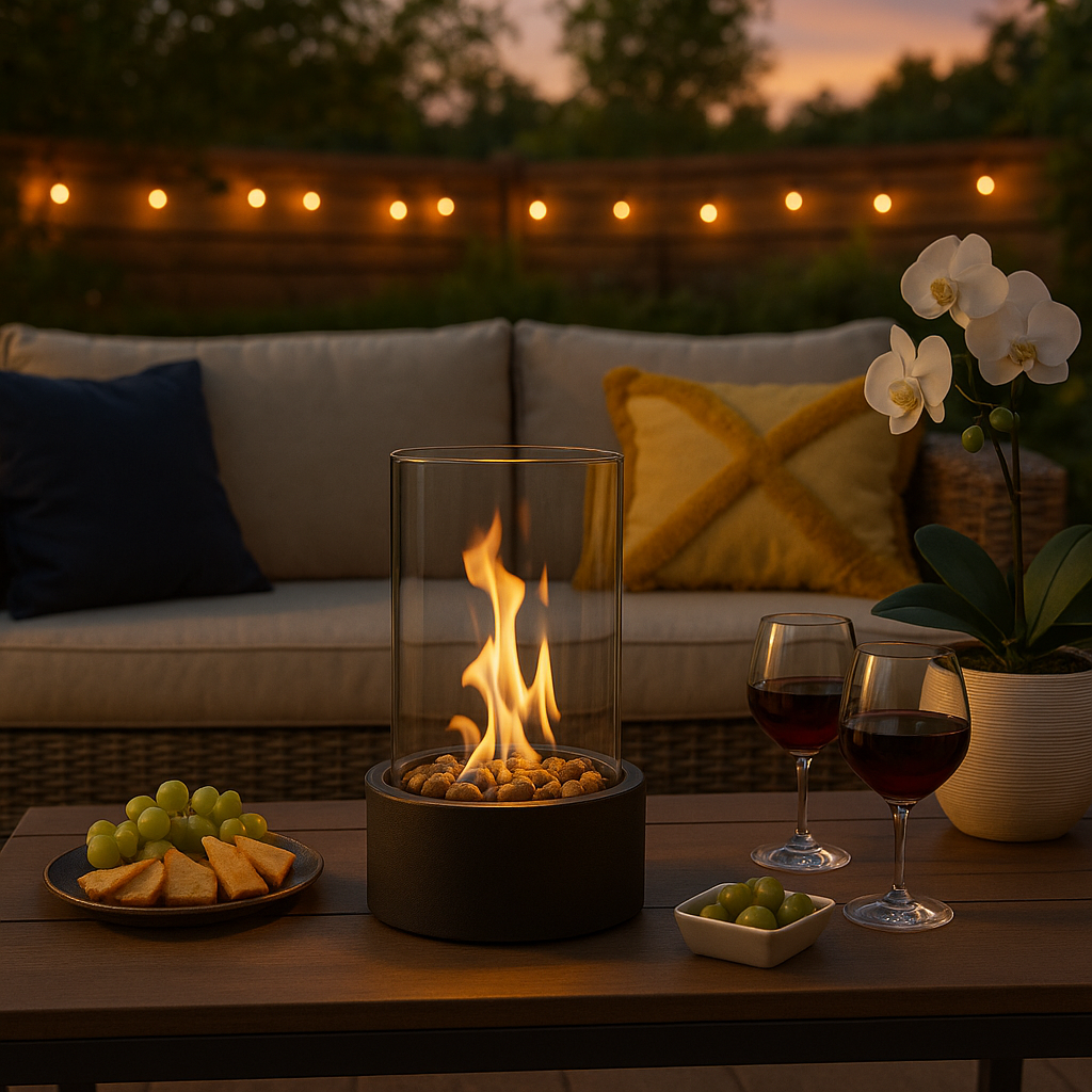 Modern Portable Odourless Table Fireplace - image 2 of 11
