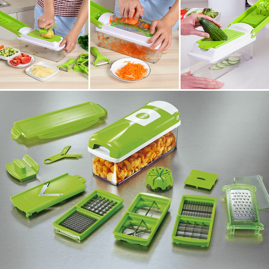 12-in-1 Multifunctional Vegetable Chopper - Fast and Safe Chopping - Kitchen & cooking