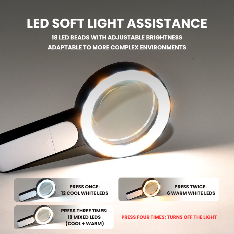 Optical Magnifier 20X Handheld for Seniors - image 3 of 4