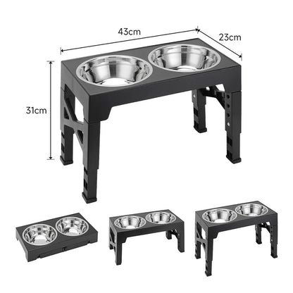 Adjustable Tilt & Stainless Steel & Slow-Feeding Bowls - Opulenza