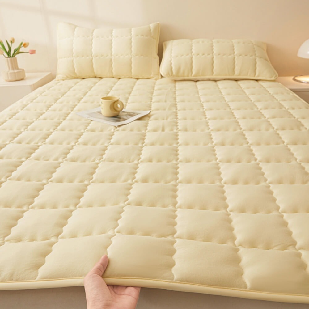All-Seasons Breathable Quilted Non-Slip Mattress Topper - Opulenza
