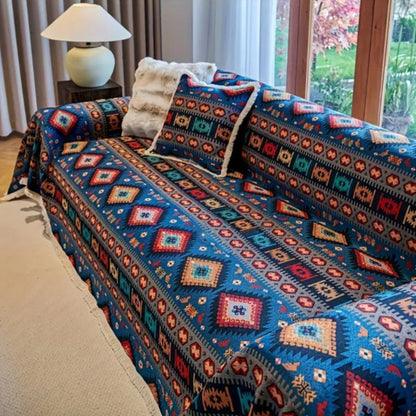 Bondi Breeze Chenille Couch Cover - Opulenza