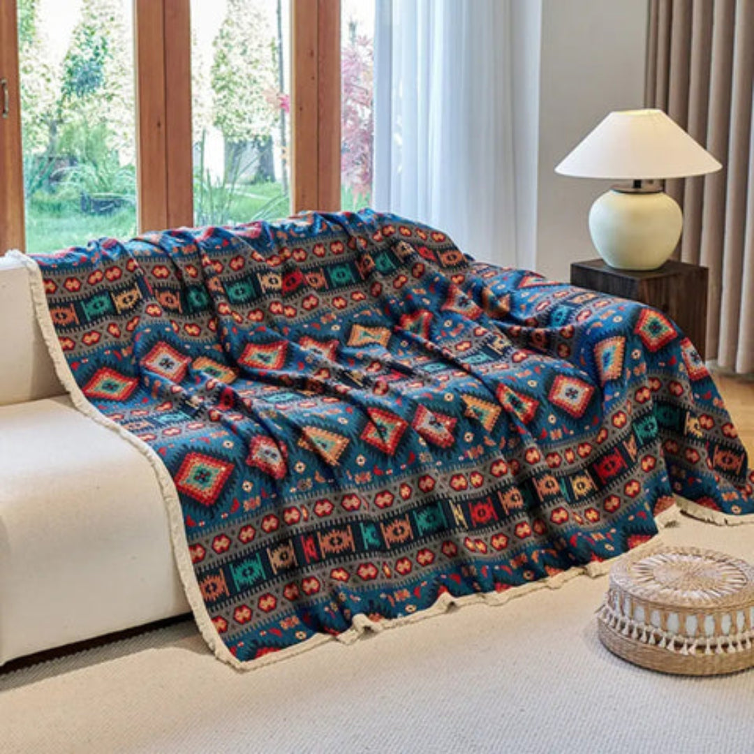 Bondi Breeze Chenille Couch Cover - Opulenza