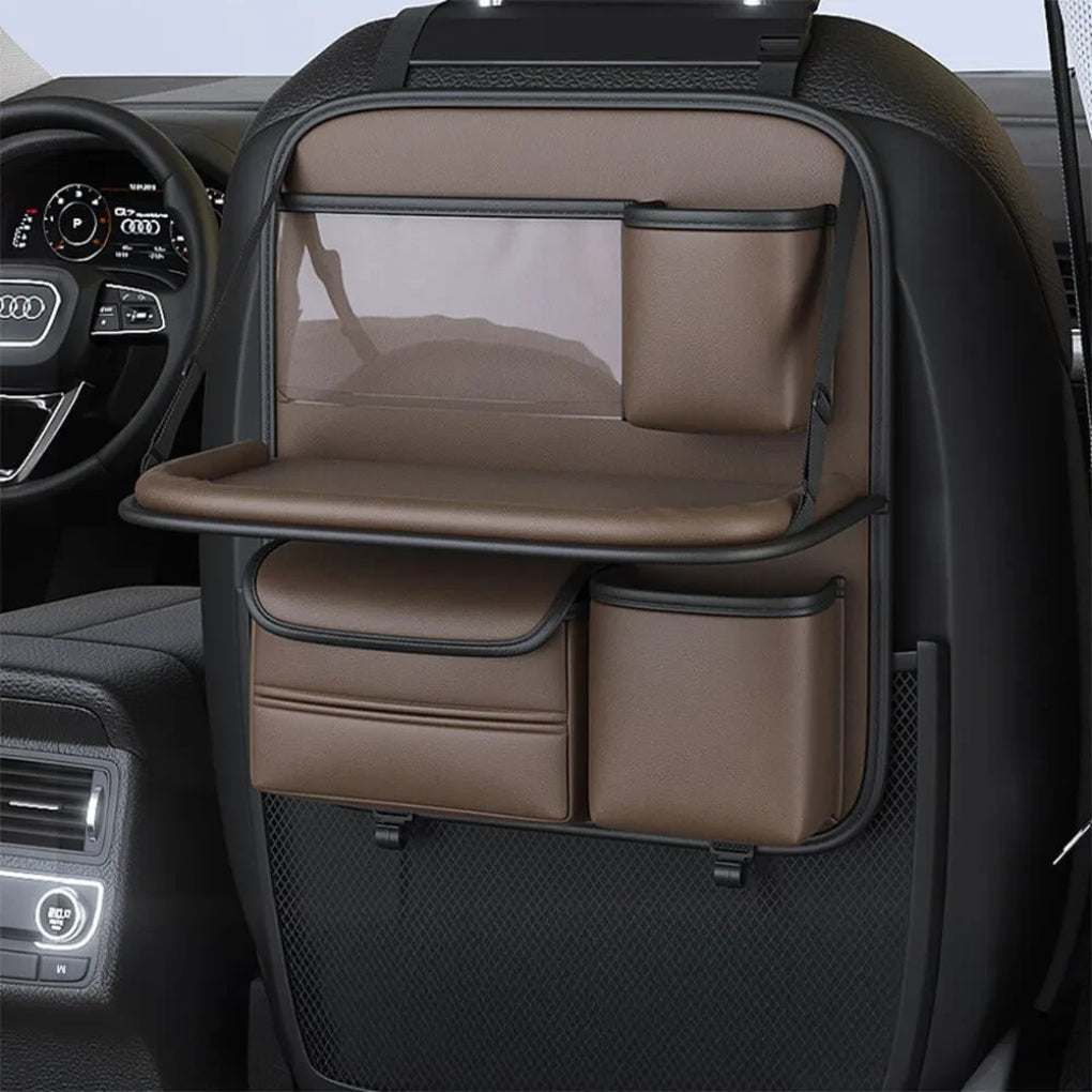 Car Back-Seat Foldable Organizer with Tray Table - Opulenza