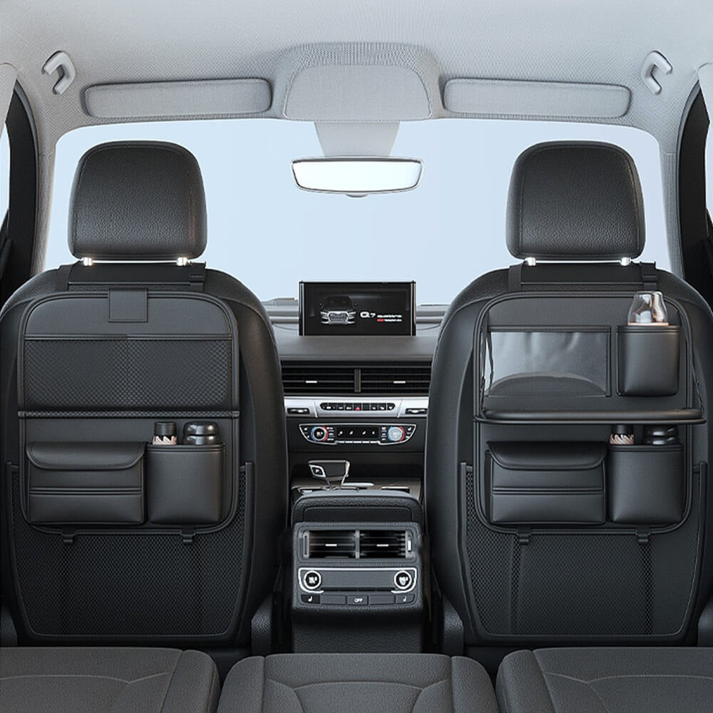 Car Back-Seat Foldable Organizer with Tray Table - Opulenza