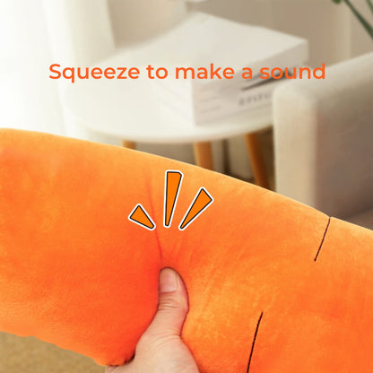 Carrot Squeaky Plush Toy Dog Interactive Toy - Opulenza