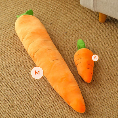 Carrot Squeaky Plush Toy Dog Interactive Toy - Opulenza