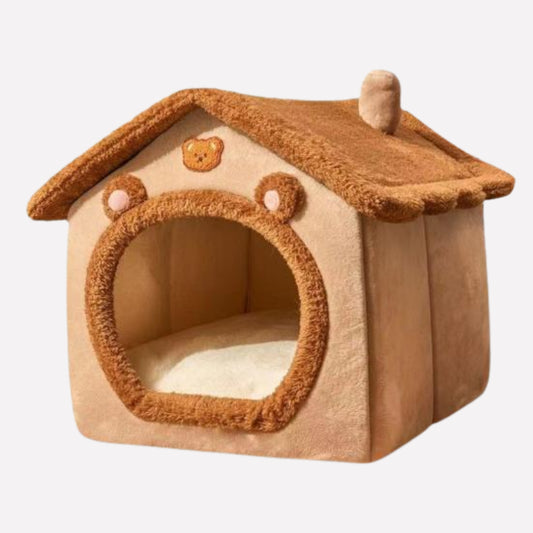 Cartoon Bear Pet Cave Bed - Opulenza