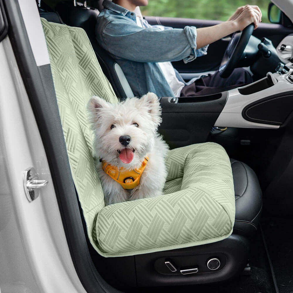 Cooling Travel Bolster Safety Back Seat Large Dog Car Seat Bed - Opulenza