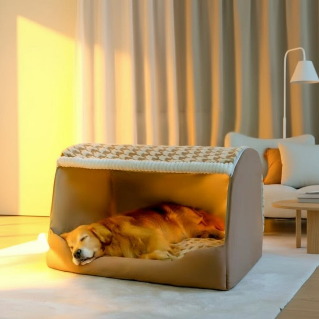 Cozy Canopy Dog Bed – Warmth, Security & Comfort - Opulenza